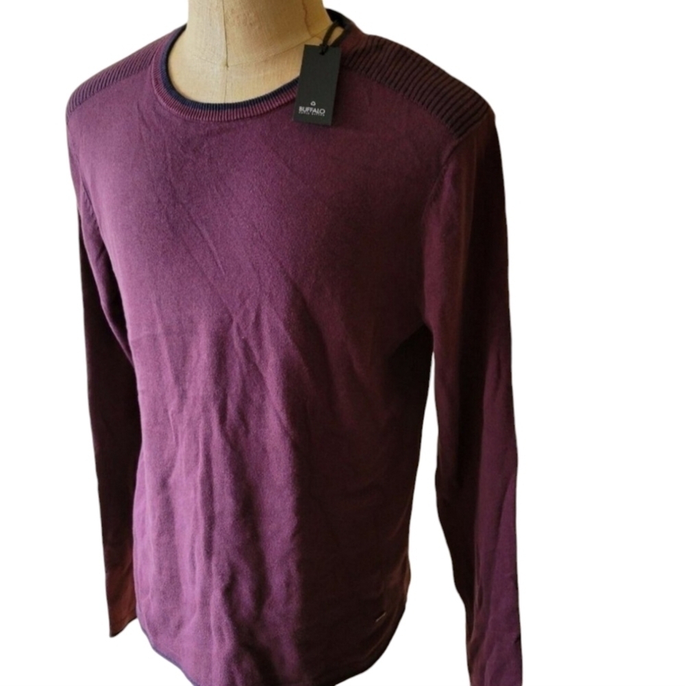 BUFFALO David Bitton Long-Sleeve Pullover Sweater. Size 2XL. New With Tags.